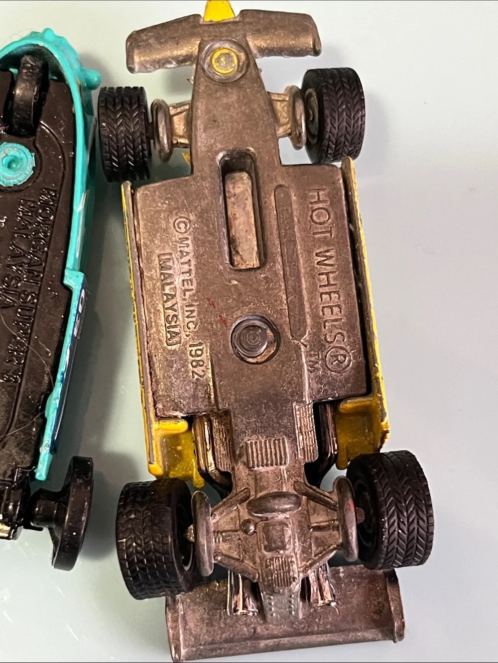 3-Pack Kids Toy Race Cars - Green, Teal & Yellow